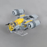 Supporto in acrilico per LEGO&reg; 75447 Star Wars - Razor Crest (angolato, 6 cm di altezza)
