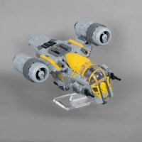 Supporto in acrilico per LEGO&reg; 75447 Star Wars - Razor Crest (angolato, 6 cm di altezza)