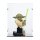 Pr&eacute;sentoir en acrylique pour LEGO&reg; 75438 Star Wars - Le buste de Yoda (avec fond noir)