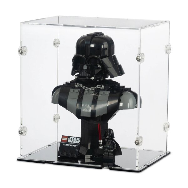 Acryl-Display f&uuml;r LEGO&reg; 75439 Star Wars - Darth Vader B&uuml;ste (Mit schwarzem Boden)