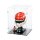 Acryl-Display f&uuml;r LEGO&reg; 43014 Scuderia Ferrari HP Charles Leclerc Helm (Mit schwarzem Boden)