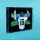 Acrylic wall display for LEGO&reg; 43018 Lionel Messi &ndash; Celebration (with black background)