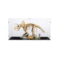 Acrylic display for LEGO&reg; 77985 Dinosaur Fossils - Triceratops (With black floor)