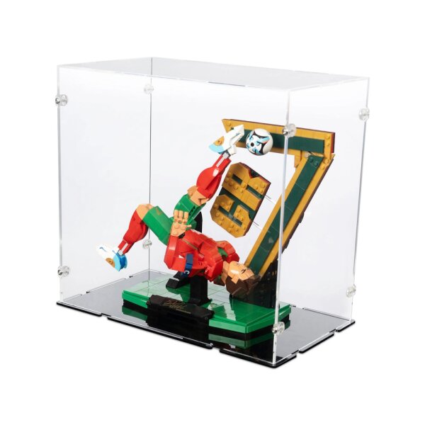 Acryl-XL Display f&uuml;r 43016 Cristiano Ronaldo &ndash; Fussballlegende (Mit schwarzem Boden)