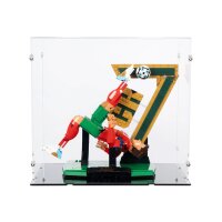 Acryl-XL Display f&uuml;r 43016 Cristiano Ronaldo &ndash; Fussballlegende (Mit schwarzem Boden)