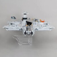 Acryl-Display XL & 2in1 St&auml;nder f&uuml;r LEGO&reg; 76354 S.H.I.E.L.D.-Helicarrier (Mit schwarzem Boden)