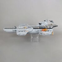 Pr&eacute;sentoir XL & Support 2en1 en acrylique pour  LEGO&reg; 76354 L&rsquo;h&eacute;liporteur du SHIELD With background image & black base)