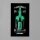 Supporto da parete in acrilico per LEGO&reg; 42240 Auto F1&reg; Aston Martin Aramco AMR25 (con fondo nero)