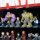 Acrylic wall display for 128 LEGO&reg; Marvel minifigures and Marvel logo 76313 (with black background)