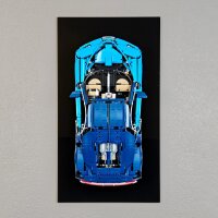 Support mural en acrylique pour LEGO&reg; 42083 Bugatti...