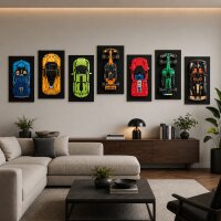 Acrylic Wall Mount for LEGO&reg; 42115 Lamborghini Si&aacute;n FKP 37 (with black background)