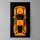 Acrylic Wall Mount for LEGO&reg; 42056 Porsche 911 GT3 RS (with black background)