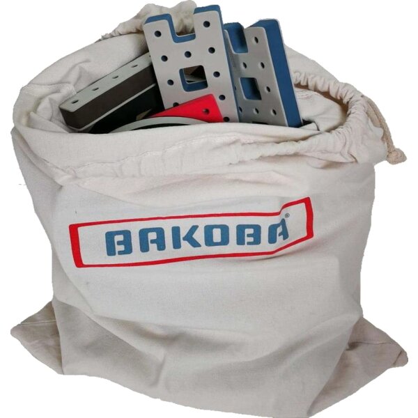 BAKOBA Education Box (87 pièces + 1 sac de rangement lavable - sans connecteurs LEGO®)