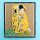 Display da parete in acrilico per LEGO&reg; 31221 Gustav Klimt - Il bacio (con sfondo nero)