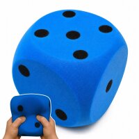 Cube en mousse 15 x 15 cm, Bleu