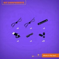 LMB 2.0 Kit di illuminazione a LED per LEGO&reg; 11513 Composizione di fiori scuri