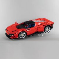 Support en acrylique pour voitures LEGO&reg; Technic et Creator (inclin&eacute; &agrave; 4/8 cm de hauteur)