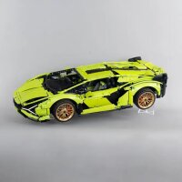 Acrylic stand for LEGO&reg; Technic and Creator cars (angled 6/10 cm high)