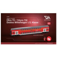 Stone Heap - DBpza 751 Double-Deck Intermediate Coach (2,086 pieces)