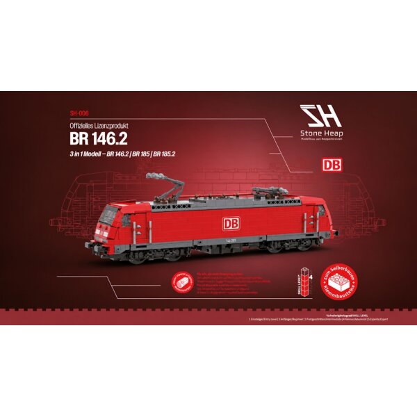 Stone Heap - 3in1 Set - BR146.2 / 185 / 185.2 Lokomotive (1548 Teile)
