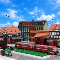 Stone Heap - DB VT 98 Railbus (1,056 pieces)