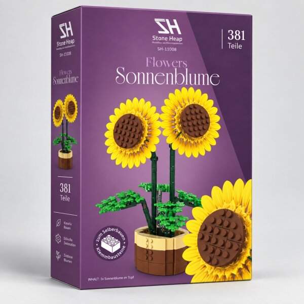 Stone Heap - Sonnenblumen im Topf (381 Teile)