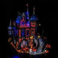 BB Kit d&eacute;clairage LED pour LEGO&reg; Bricklink 910049 Adventure in Transylvania  avec t&eacute;l&eacute;commande