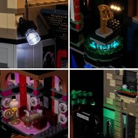 BB Kit d&eacute;clairage LED pour LEGO&reg; Bricklink 910049 Adventure in Transylvania  avec t&eacute;l&eacute;commande