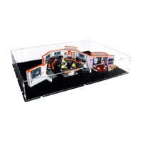 Pr&eacute;sentoir en acrylique pour LEGO&reg; 11385 Star Trek - pont de l&rsquo;U.S.S. Enterprise NCC-1701 (avec fond noir)