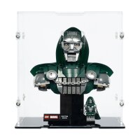 Display in acrilico per LEGO&reg; 76345 Busto del Dottor Destino (con fondo nero)