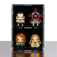 2-in-1 Display acrilico da tavolo & parete per LEGO&reg; BrickHeadz (con sfondo nero)