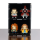 2-in-1 Display acrilico da tavolo & parete per LEGO&reg; BrickHeadz (con sfondo nero)