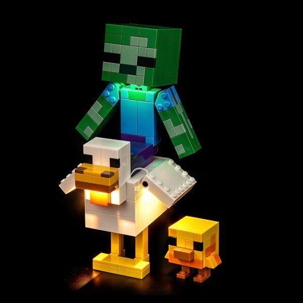 BB Set di illuminazione a LED per LEGO&reg; 21582 Minecraft - Fantino di polli