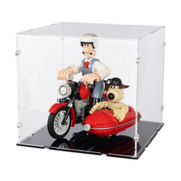 Acrylic display for LEGO&reg; 21371 Wallace & Gromit (With black floor)
