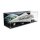 Pr&eacute;sentoir et support XL en acryliquepour LEGO&reg; 75457 Star Wars - Le Super Destroyer Stellaire de classe Executor (inclin&eacute; &ndash; avec image de fond et sol noir)
