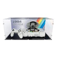 Acryl-Display f&uuml;r LEGO&reg; 72306 Playstatioin Mit Hintergrundbild & schwarzem Boden)