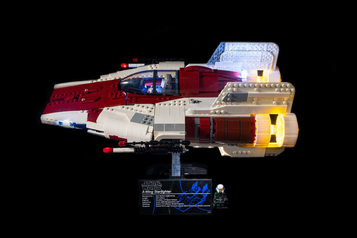 avec mode d/'emploi DEL Lumière Set Pour 75275 lego star wars A wing Starfighter Kit